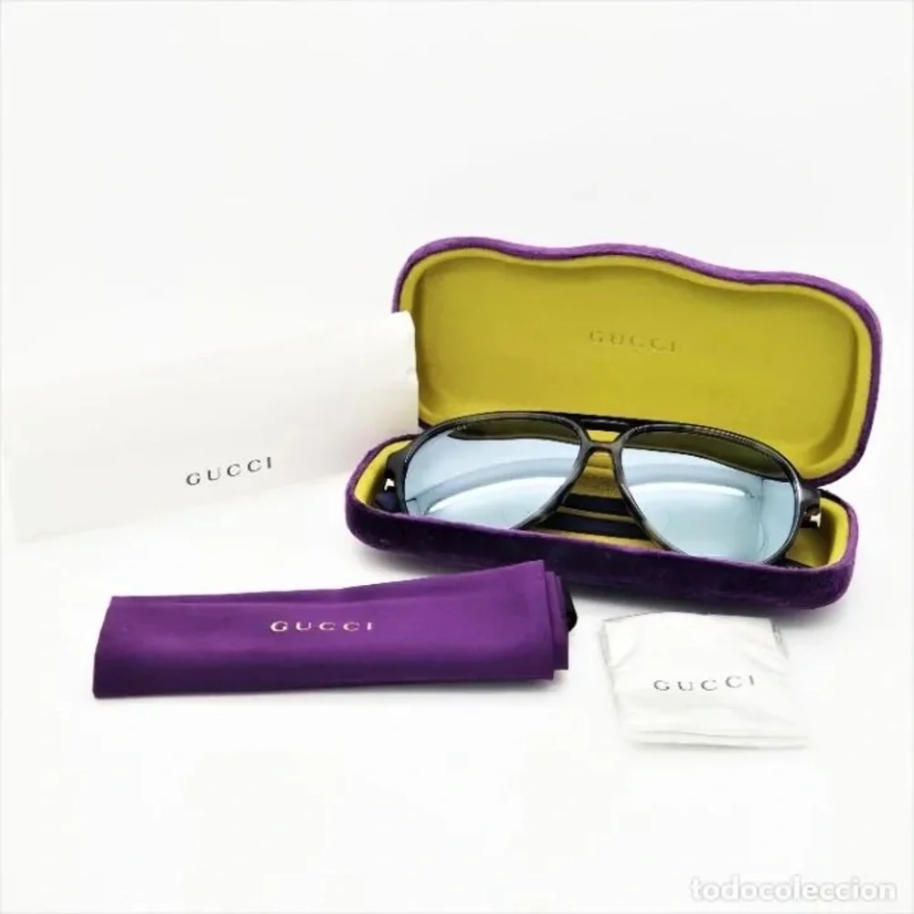New- Gucci GG0423S 010 Pilot Sunglasses - Authentic Polarized Grey, 60mm”
